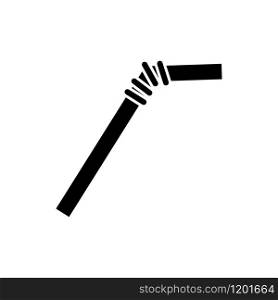 Plastic straw icon