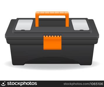 plastic tool box vector illustration isolated on white background