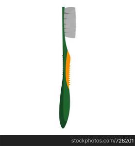 Plastic toothbrush icon. Flat illustration of plastic toothbrush vector icon for web. Plastic toothbrush icon, flat style