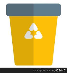 Plastic waste basket for garbage disposal