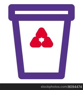 Plastic waste basket for garbage disposal