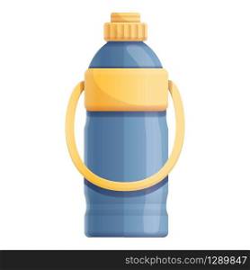 Plastic water bottle icon. Cartoon of plastic water bottle vector icon for web design isolated on white background. Plastic water bottle icon, cartoon style