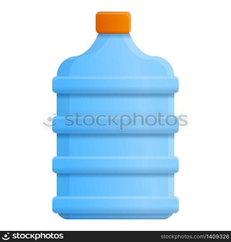 Plastic water bottle icon. Cartoon of plastic water bottle vector icon for web design isolated on white background. Plastic water bottle icon, cartoon style