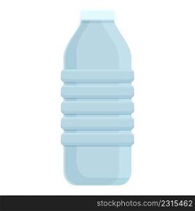 Plastic water bottle icon cartoon vector. Sport training. Health cardio. Plastic water bottle icon cartoon vector. Sport training