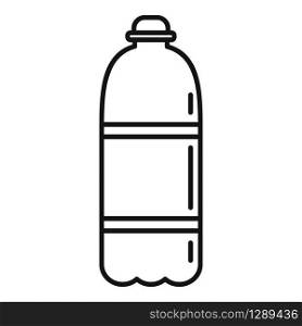 Plastic water bottle icon. Outline plastic water bottle vector icon for web design isolated on white background. Plastic water bottle icon, outline style