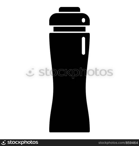 Plastic water bottle icon. Simple illustration of plastic water bottle vector icon for web design isolated on white background. Plastic water bottle icon, simple style