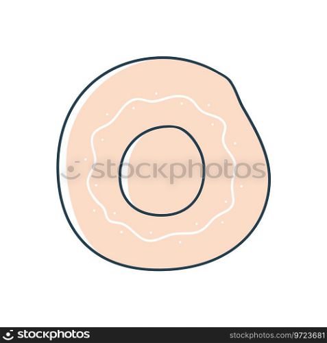 Plate cartoon doodle stock icon in flat style Vector Image
