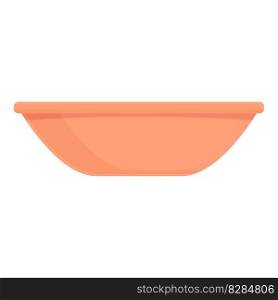 Plate icon cartoon vector. Kitchen utensil. Dinner cup. Plate icon cartoon vector. Kitchen utensil