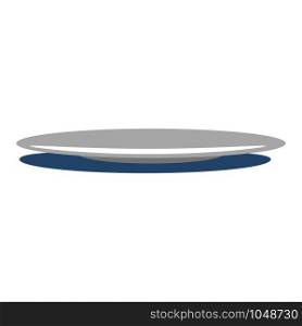 Plate icon. Flat illustration of plate vector icon for web design. Plate icon, flat style