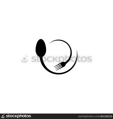 plate logo stock illustration design