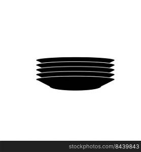 plate logo stock illustration design