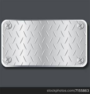 plate metal banner background vector illustration