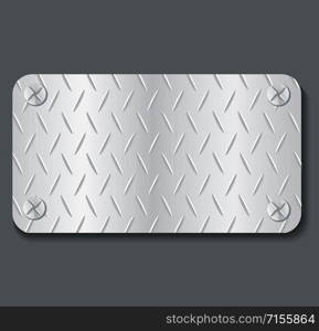 plate metal banner background vector illustration