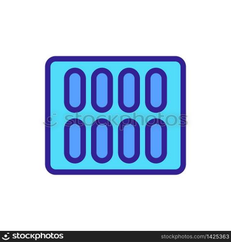 plate of suppositories from hemorrhoids icon vector. plate of suppositories from hemorrhoids sign. color symbol illustration. plate of suppositories from hemorrhoids icon vector outline illustration