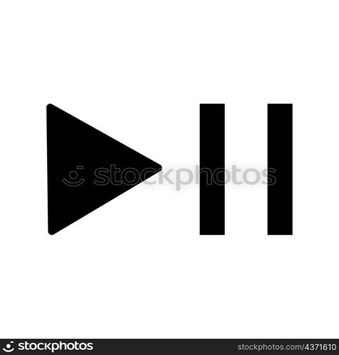 Play and pause button. App sign. Music symbol. Line art. Digital concept. Modern design. Vector illustration. Stock image. EPS 10.. Play and pause button. App sign. Music symbol. Line art. Digital concept. Modern design. Vector illustration. Stock image.