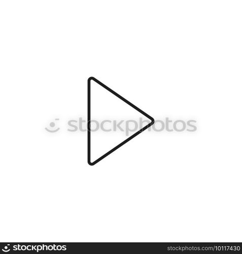 Play button icon vector