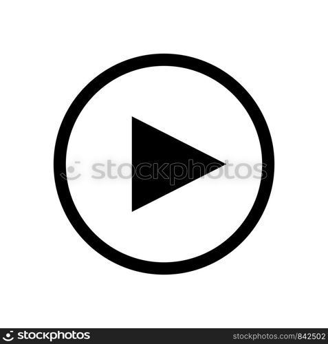 Play button Icon Vector Design Illustration