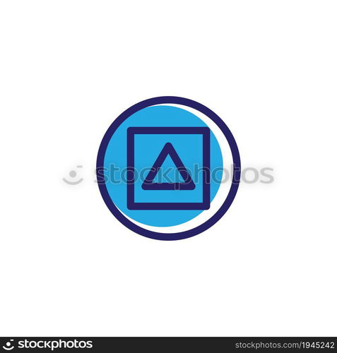 Play button media logo vector design