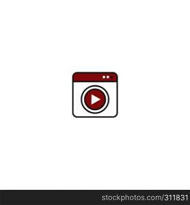play button multimedia video audio flat icon vector art. play button multimedia video audio