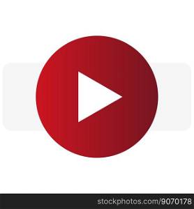 play button red. Digital technology. Vector illustration. EPS 10.. play button red. Digital technology. Vector illustration.