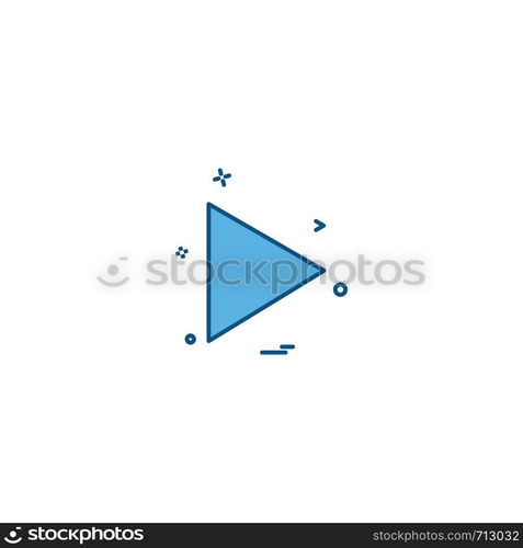 Play icon design vector