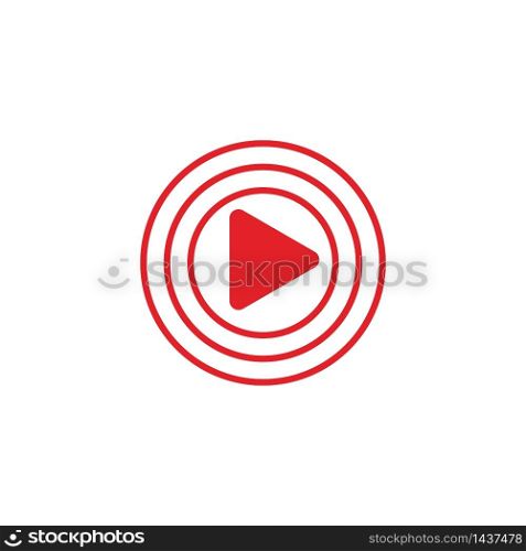Play icon vector illustration design template