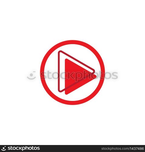 Play icon vector illustration design template