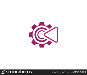 Play logo icon illustration