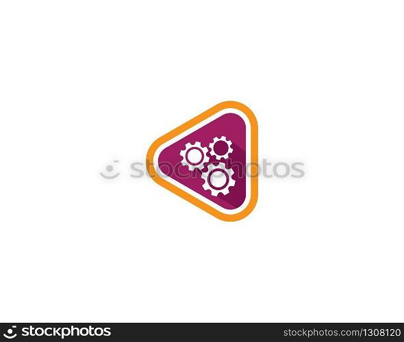 Play logo icon illustration