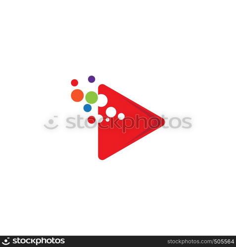 Play Logo Template vector icon illustration design