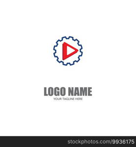 Play Logo Template vector icon illustration design