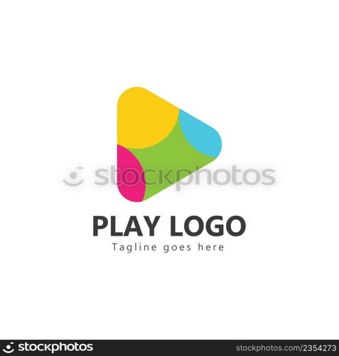 play logo vector template design