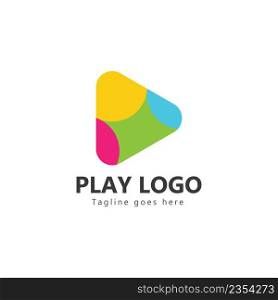 play logo vector template design