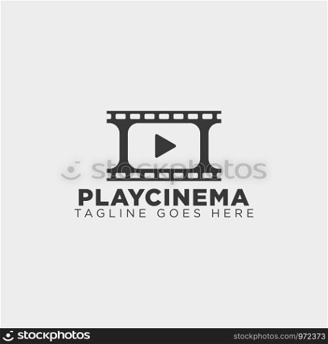 play media cinema simple logo template vector illustration icon element isolated - vector file. play media cinema simple logo template vector illustration icon element