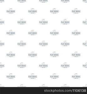 Play music pattern vector seamless repeat for any web design. Play music pattern vector seamless