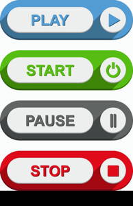 Play Start Pause and Stop Buttons
