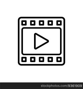 Play video icon vector design template