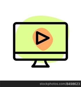 Play web video online on desktop computer