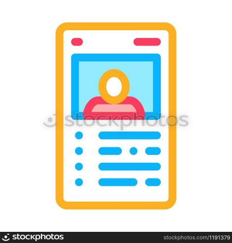 Player Gamer Card Icon Vector. Outline Player Gamer Card Sign. Isolated Contour Symbol Illustration. Player Gamer Card Icon Vector Outline Illustration