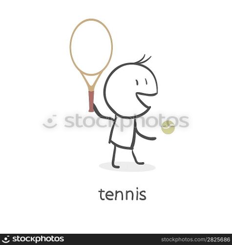 Player in tennis
