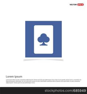 Playing Card Icon - Blue photo Frame