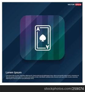 Playing Card Icon - Free vector icon