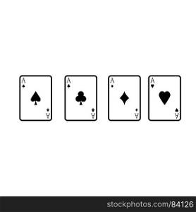 Playing cards icon .