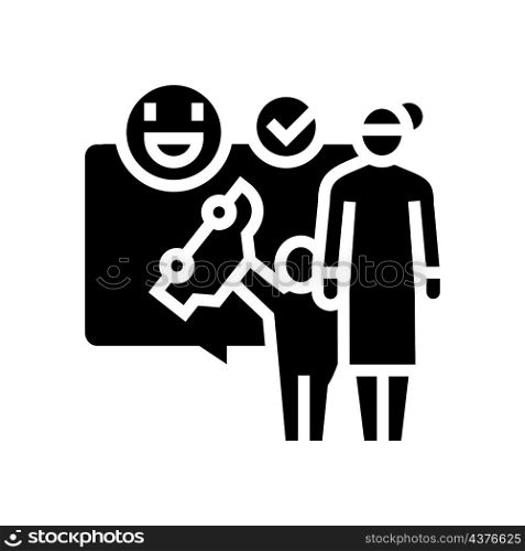 playing games babysitter and kid glyph icon vector. playing games babysitter and kid sign. isolated contour symbol black illustration. playing games babysitter and kid glyph icon vector illustration