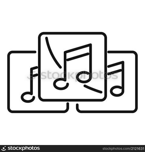 Playlist interface icon outline vector. Music song list. Mobile phone. Playlist interface icon outline vector. Music song list