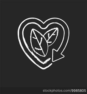 Please recycle sing chalk white icon on black background. Natural cosmetics production. Eco friendly. Ecology movement. Recycle problems and solutions. Isolated vector chalkboard illustration. Please recycle sing chalk white icon on black background