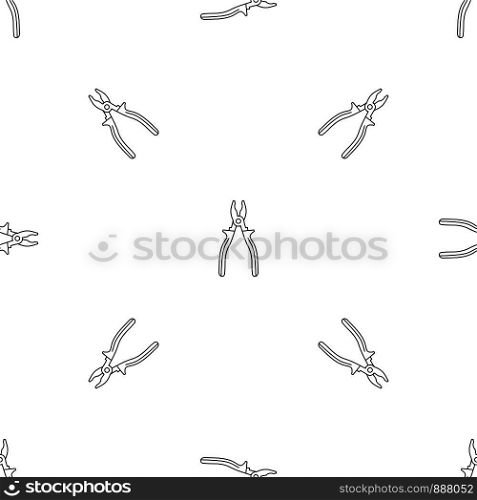 Pliers icon. Outline illustration of pliers vector icon for web design isolated on white background. Pliers icon, outline style