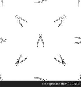 Pliers icon. Outline illustration of pliers vector icon for web design isolated on white background. Pliers icon, outline style