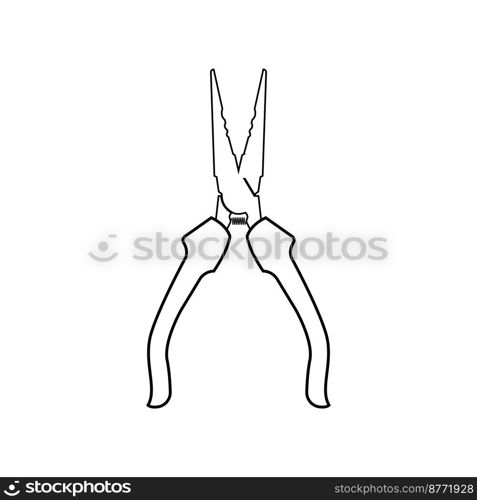 pliers icon vector illustration symbol design.