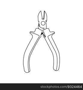 pliers icon vector illustration symbol design